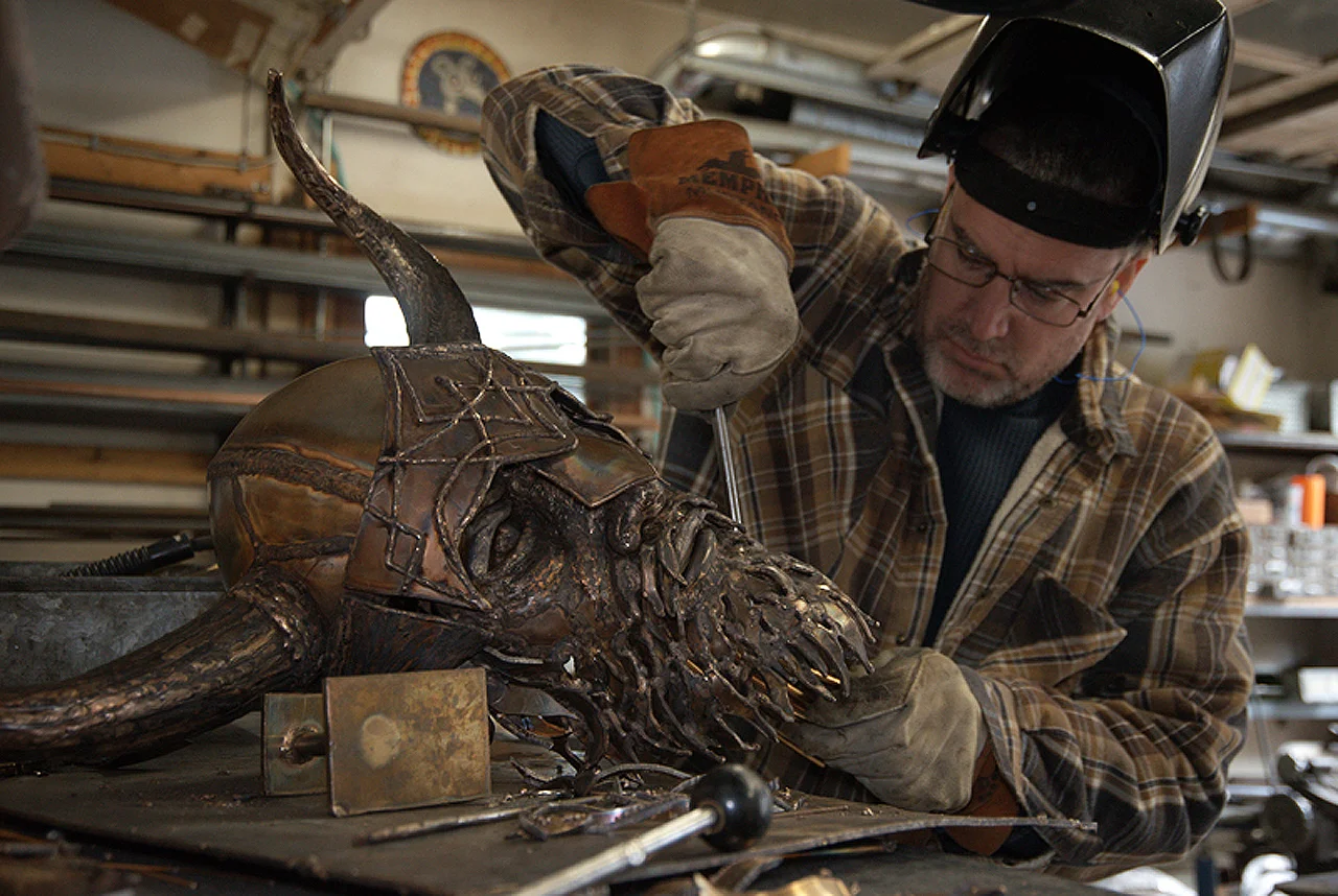Viking Sculpture by Chris Williams