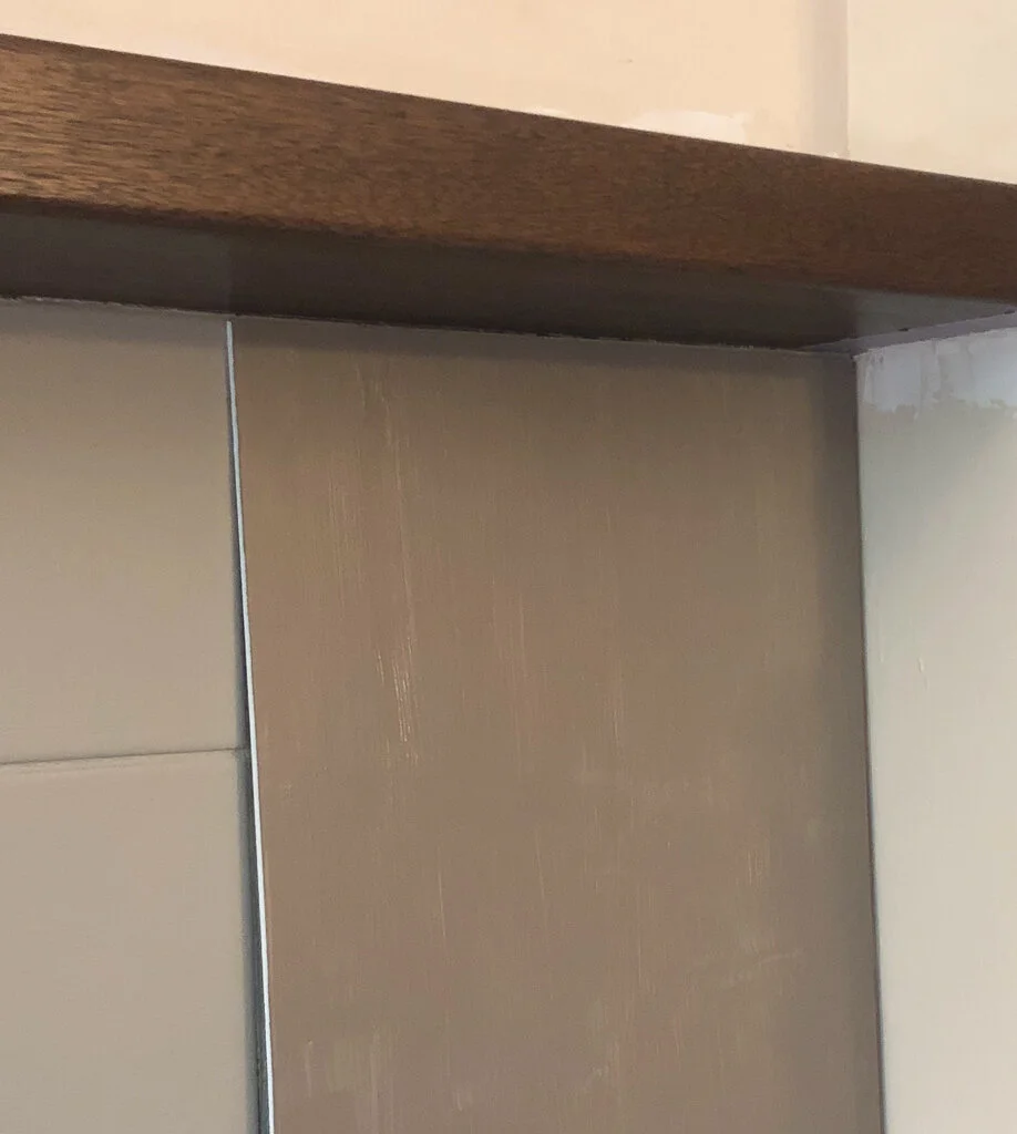 Poster Board Sample Painted in Iron Gate by Benjamin Moore