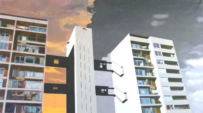 Goldfinger One 49 x 25cm oil on canvas