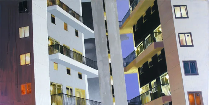 Lasdun One 102 x 51cm oil on canvas