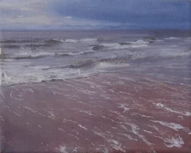 North Sea study 19 25 x 20cm oil on canvas