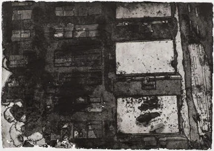 Goldfinger Ten 40 x 60cm aquatint Somerset paper 2015