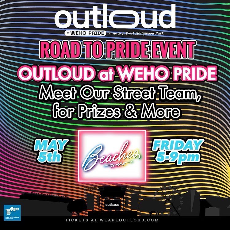 🖤🤎💜💙🩵💚💛🧡❤️🩷💖 We got some &ldquo;Road to Pride&rdquo; FUN 🤩 Today with our Friends @beachesweho 🌴⭐️🌴 Join the @officiallyoutloud @wehopride Street Team Today 5-9 for some Prize 🏆 🎆🏆 Wheel Fun! Special Host 🎤 @myliqueefawcett 💋 And Pr