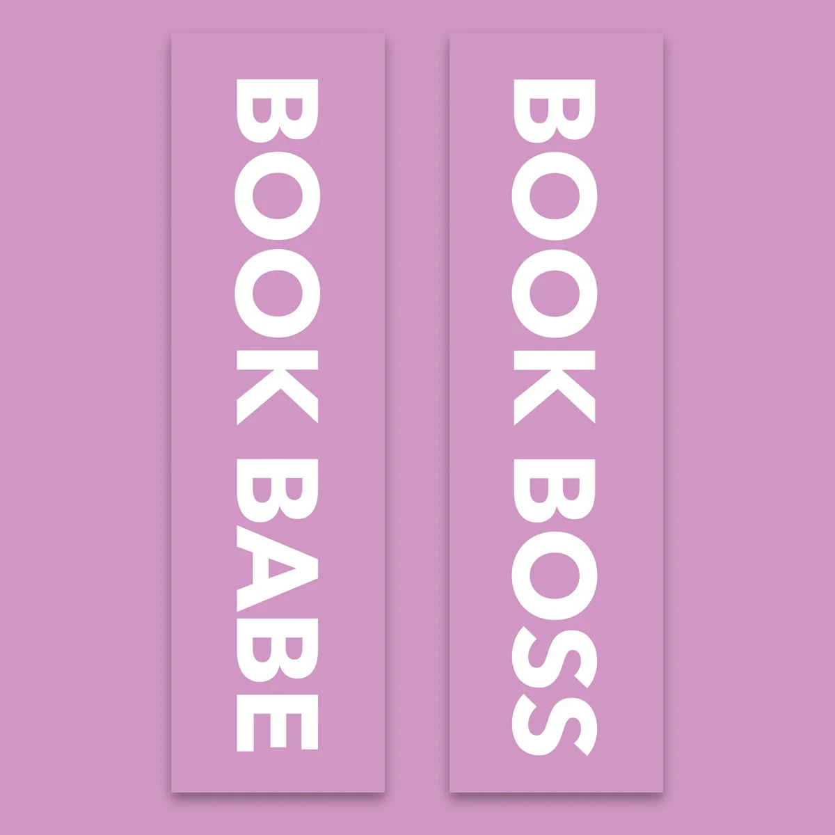SOLD OUT - Book Babe, Book Boss - Lavendar Bookmarks