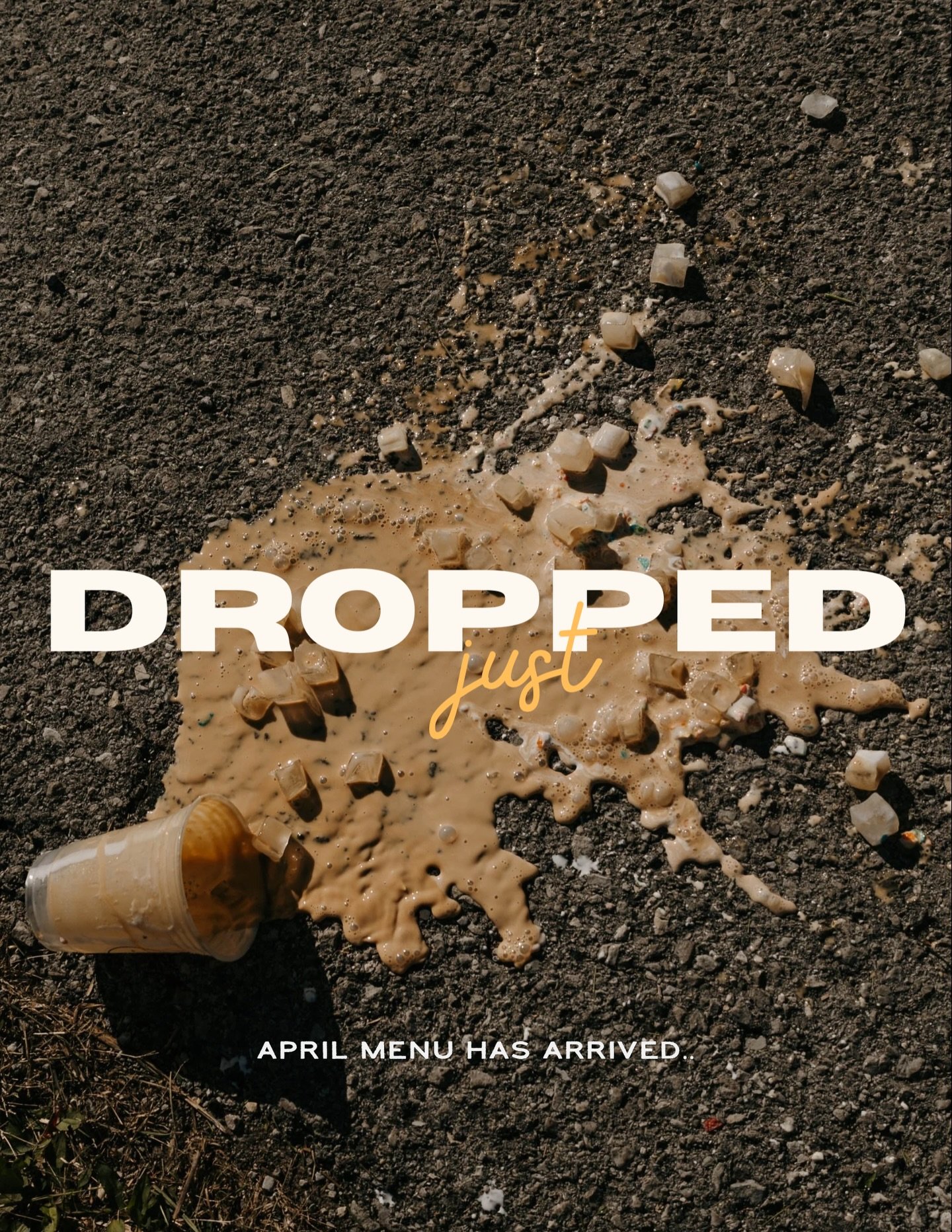 Just DROPPED - this week ✨ - our April menu is here and you guys have been loving it so far! Which one is your fave?😍🌸☀️🍓

&hellip;yes we did drop a latte just for this photo but it was totally worth it 🤌🏼