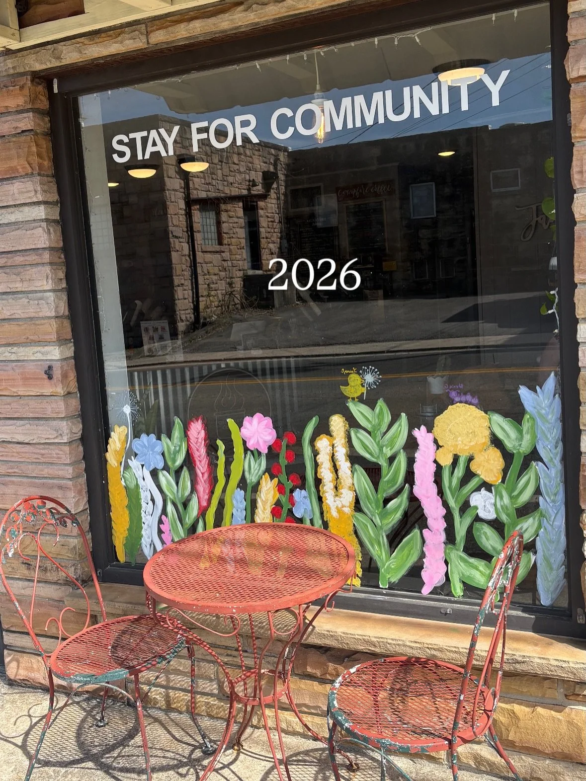 draw a character on the window tradition is BACK again for the 4th time👀🎨🐻

What started out as just something a few of us did this has turned into a fun way to show off our customers drawing skills😉 this years drawings have started today &amp; s