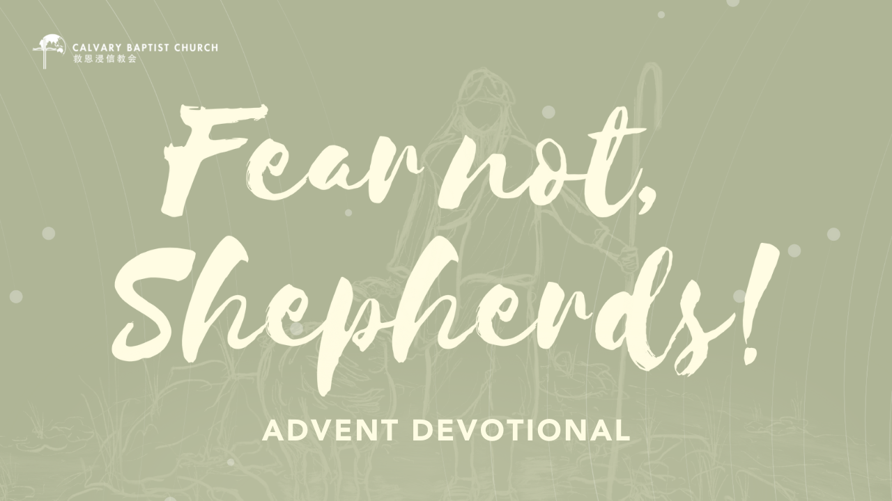 Advent Devotional 2021: Fear Not, Shepherds!