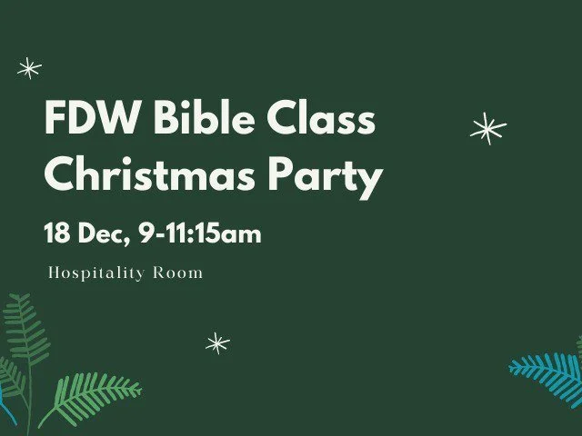 FDW Bible Class Christmas Party