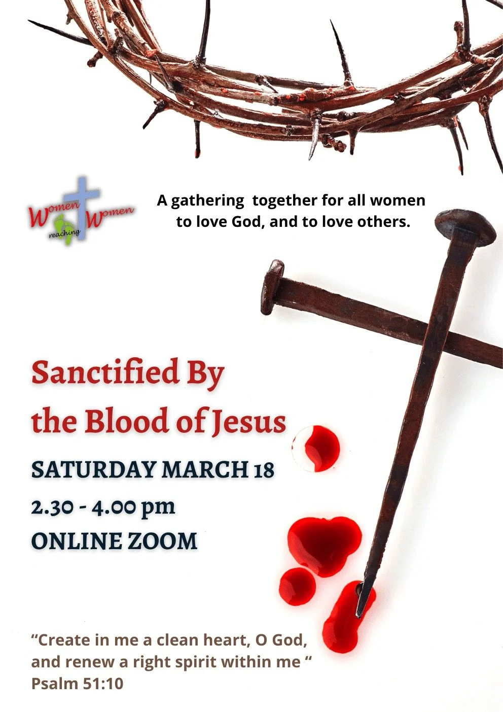 WrW Monthly Gathering: 2023 - Sanctified by the Blood of Jesus