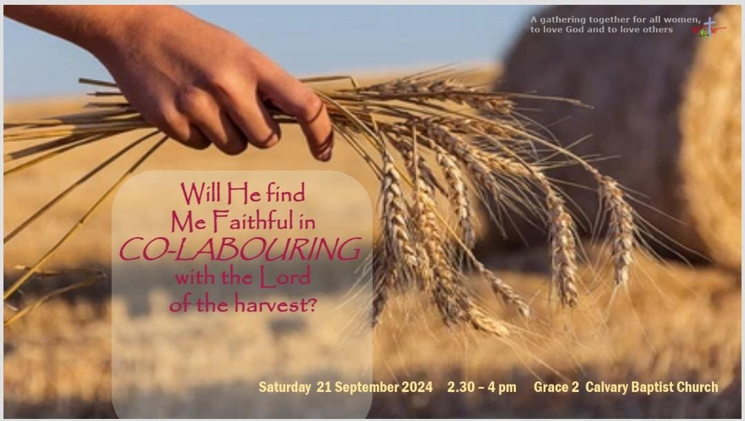 Women Reaching Women (WrW) Gathering: Will He Find Me Faithful in Co-Labouring with the Lord of the Harvest?