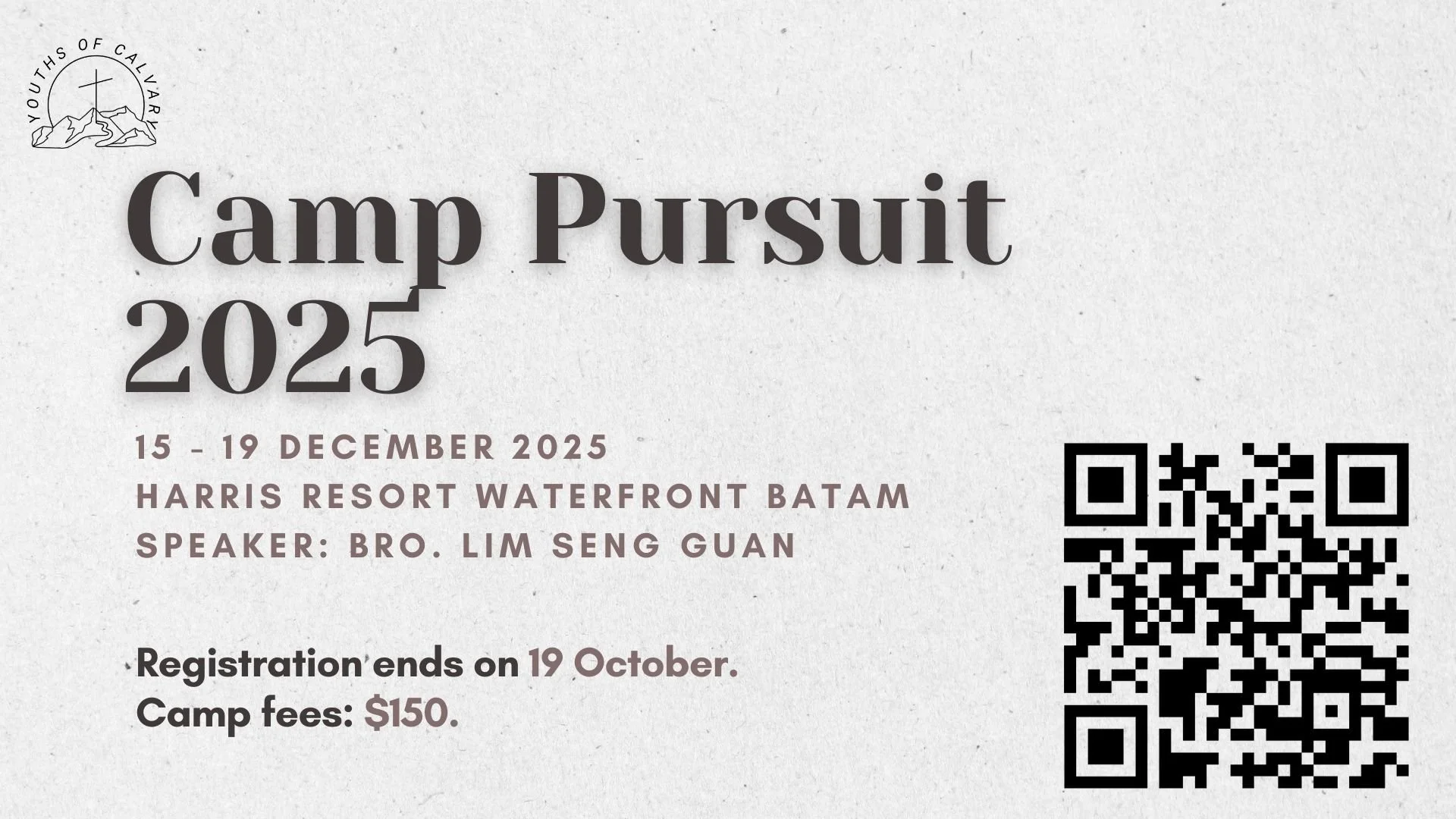 Youth Camp 2025: Camp Pursuit