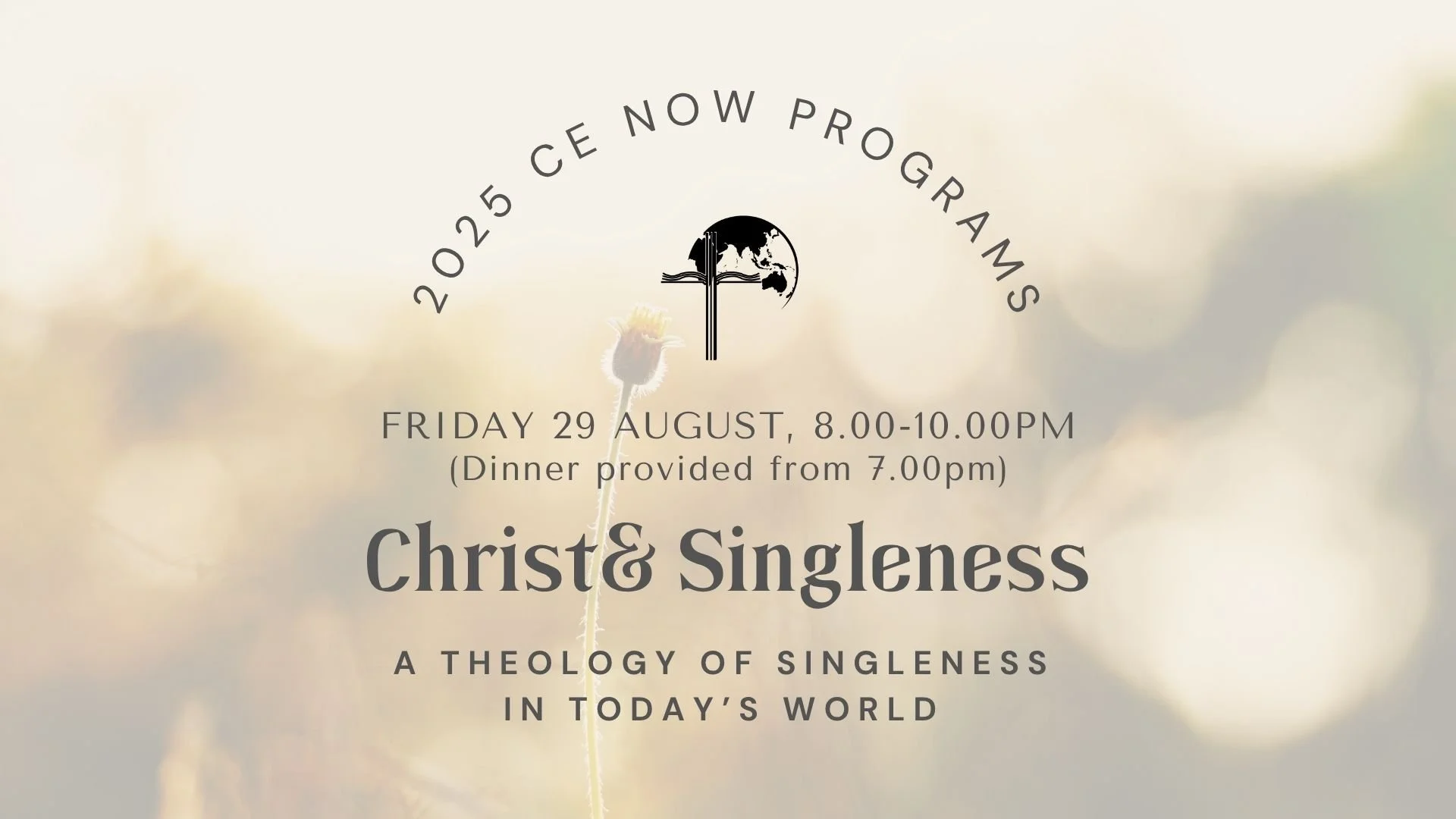 CE Seminar: Christ& Singleness