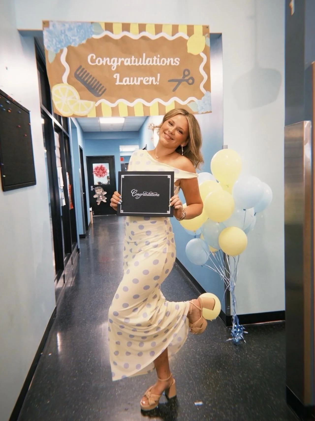 🍋🩵 Congratulations Lauren! 🩵🍋 Throughout your time in the program, you were always there for your classmates&mdash;offering encouragement, advice, and being the voice of reason when they needed it most. You helped make the journey a little easier