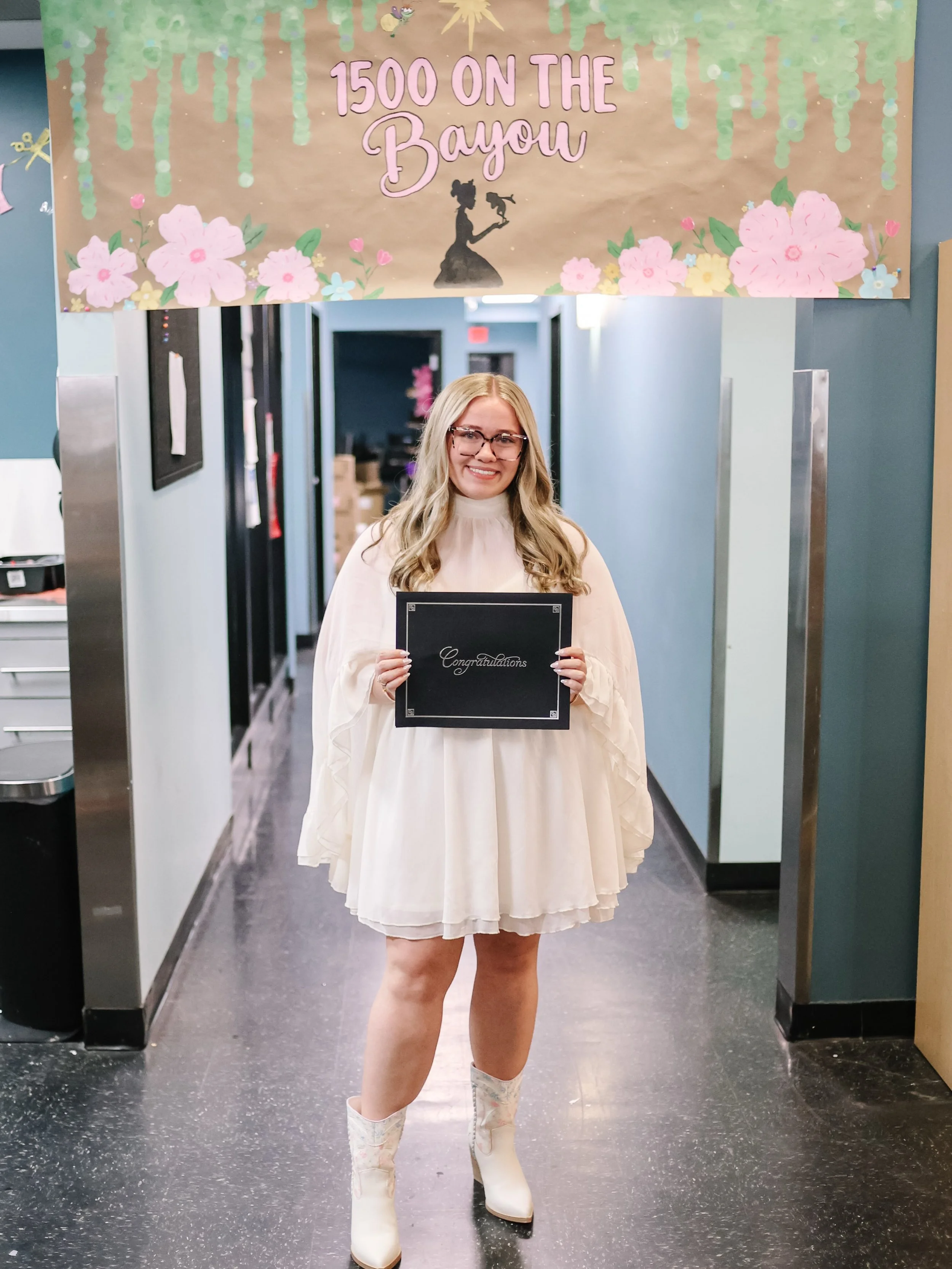 🤍🦋 Congratulations Lexie! 🦋🤍 You are truly one of the sweetest people, and anyone who knows you knows what a great friend you are. Watching you grow your skills and confidence behind the chair has been so special, and you have such a natural tale