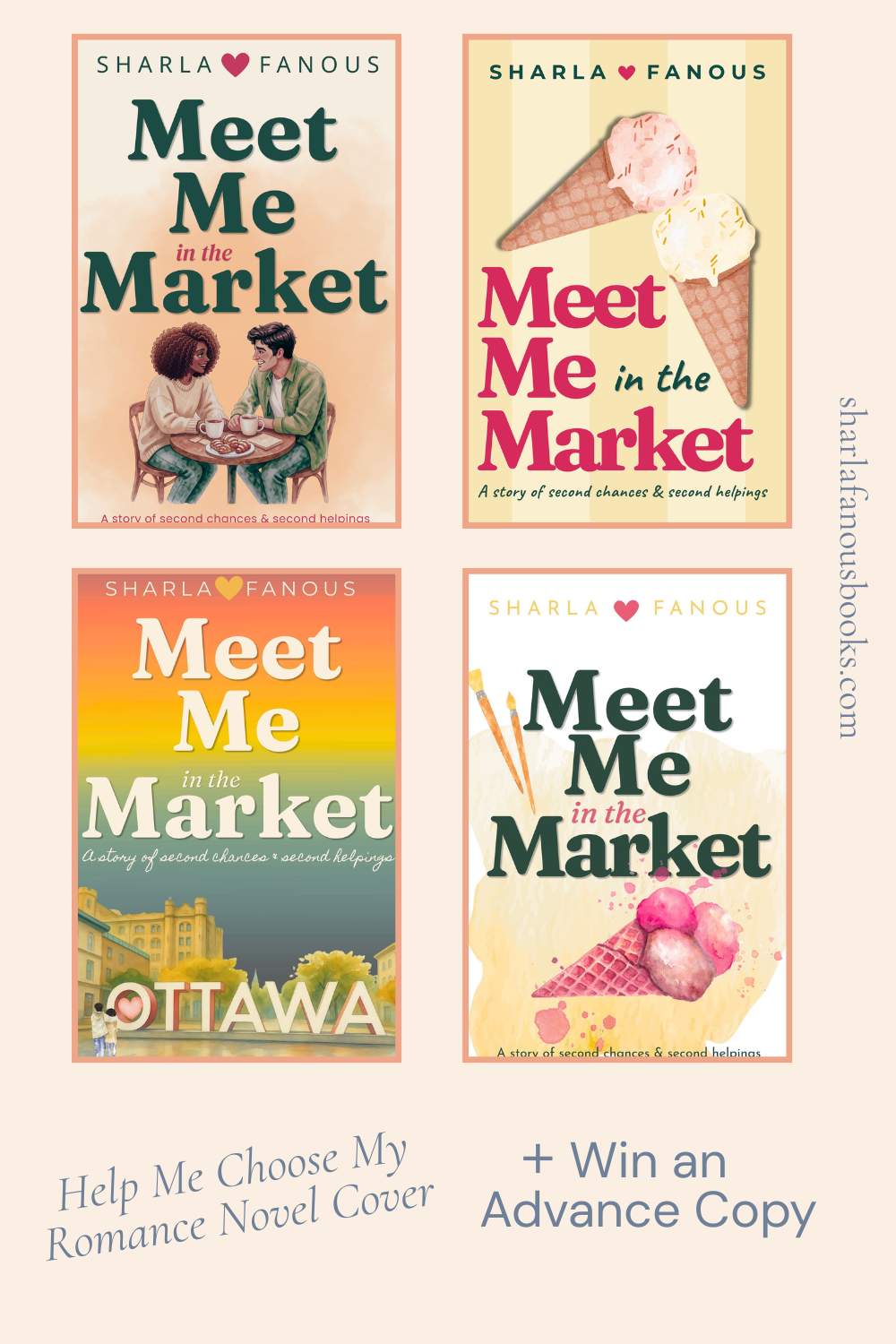 Which Cover Wins? Vote for My Debut Romance Novel, Meet Me in the Market