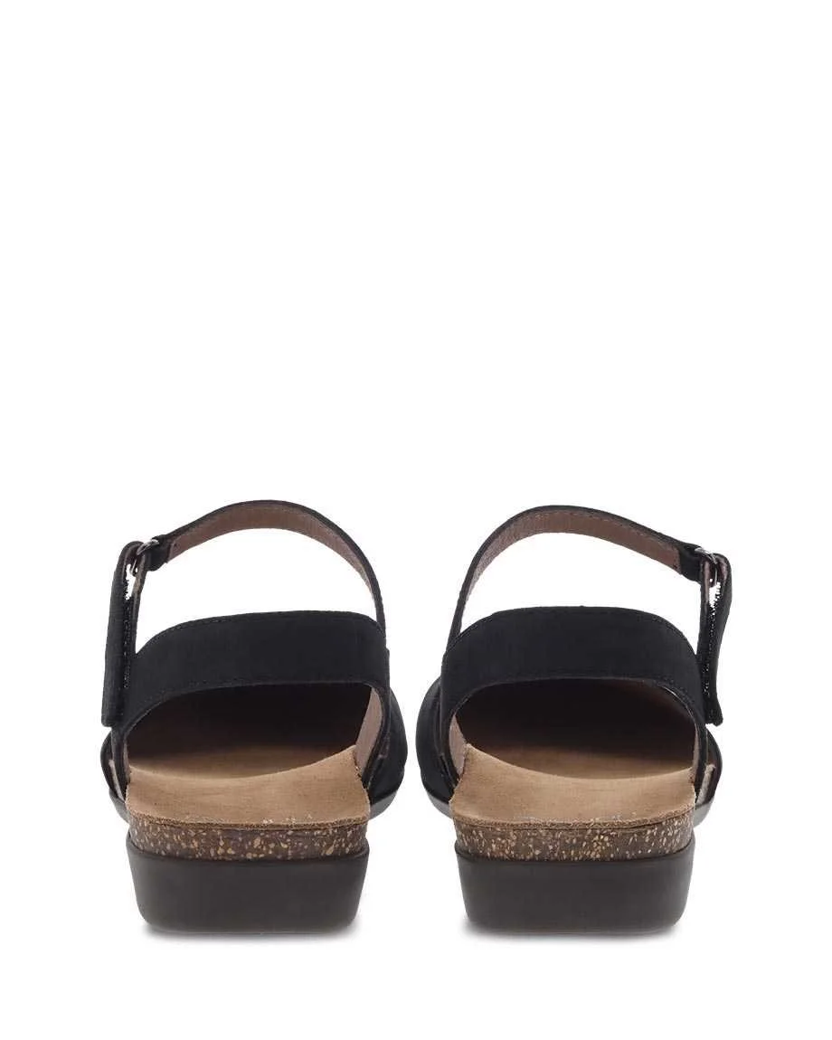 Dansko Rowan Black Nubuck — FOOTPRINTS 