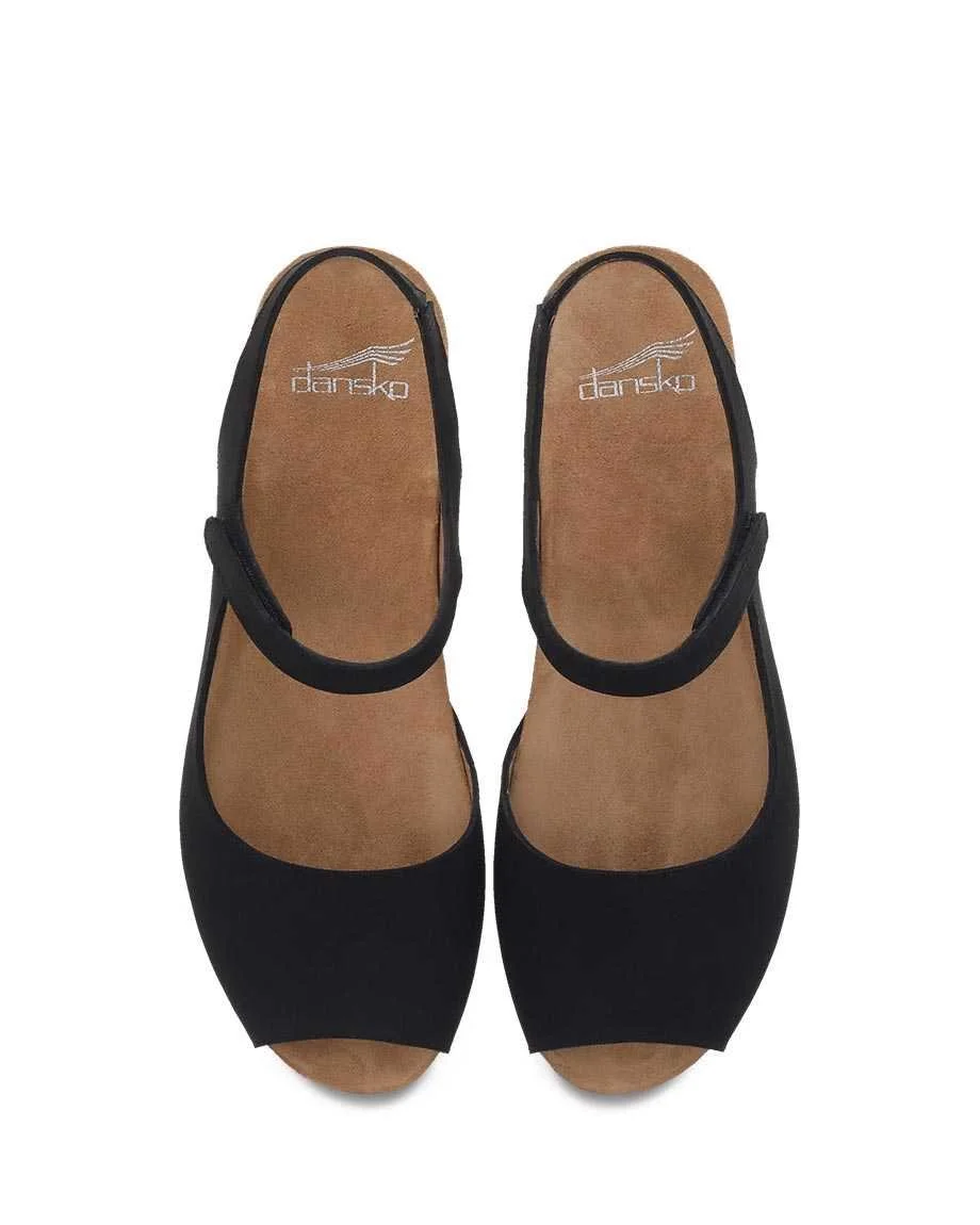 dansko black milled nubuck