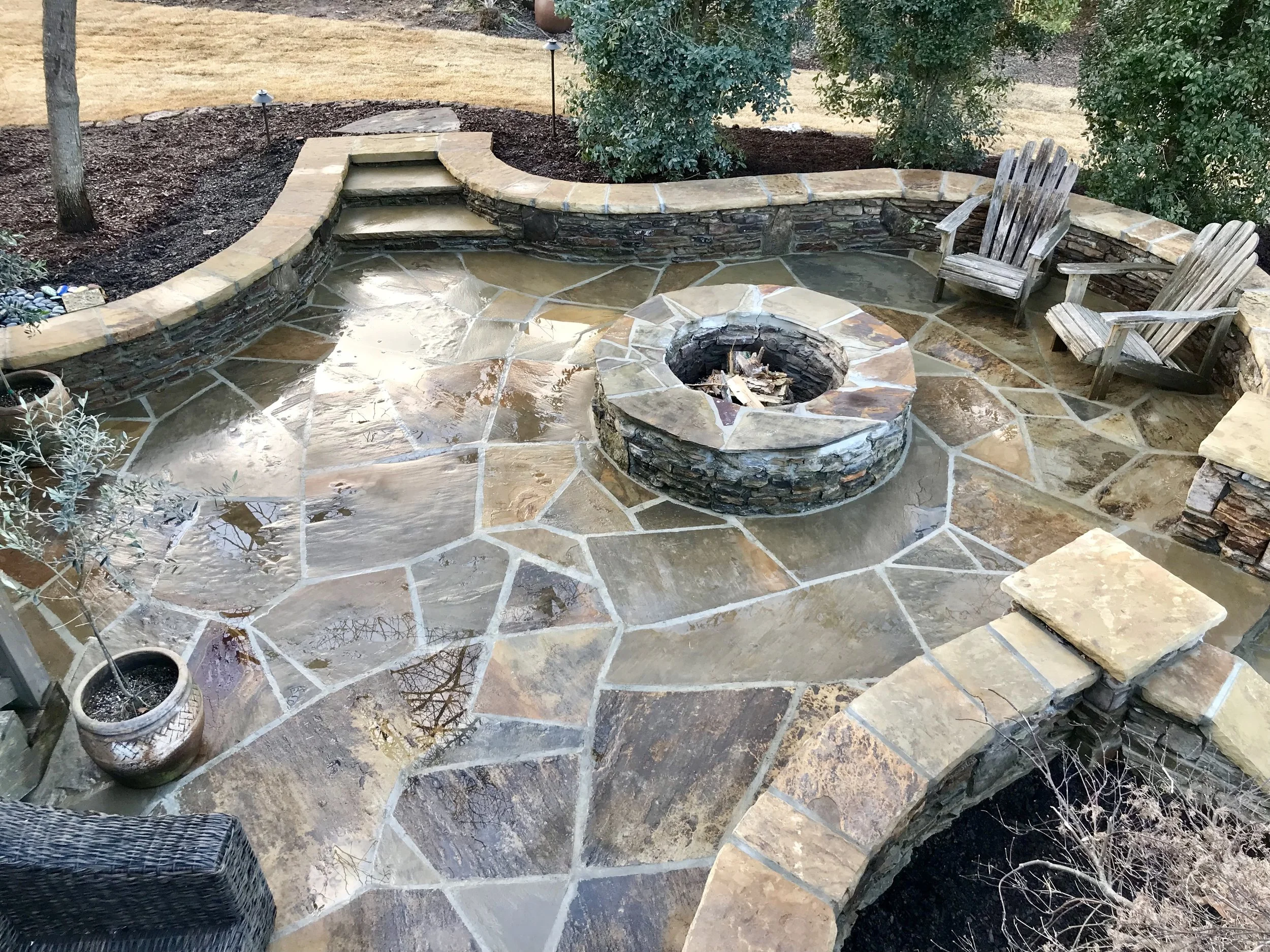 flagstone patio conway, ar
