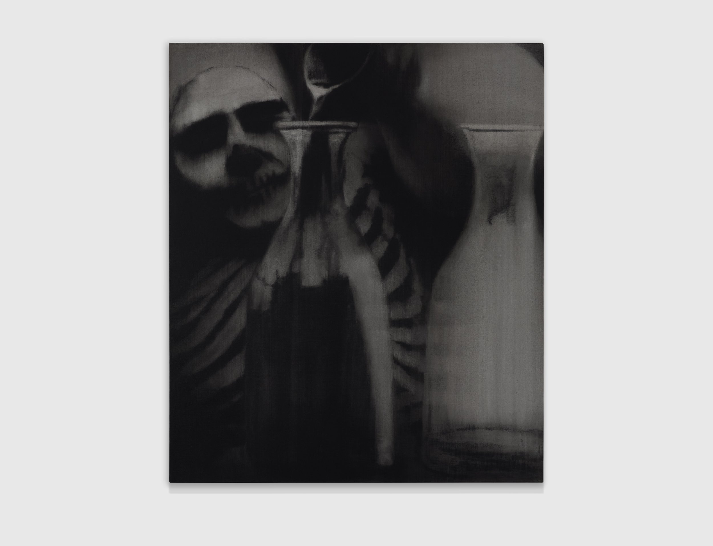 Elixir, 2025
Charcoal, gesso, and oil on linen
38 x 32 inches
96.5 x 81.3 cm