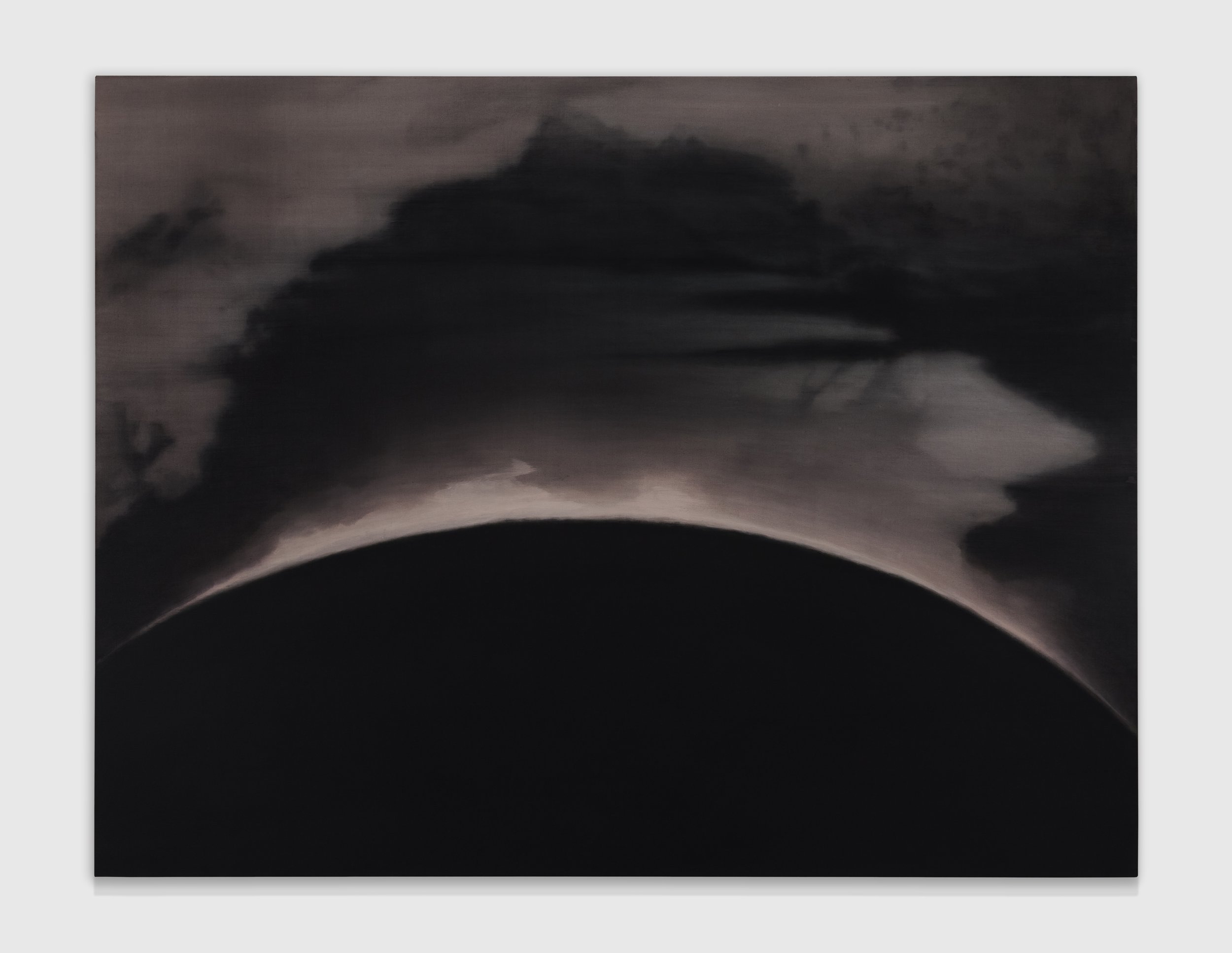 Violet Eclipse, 2025
Charcoal, gesso, and oil on linen
46 x 60 inches
157.5 x 152.5 cm