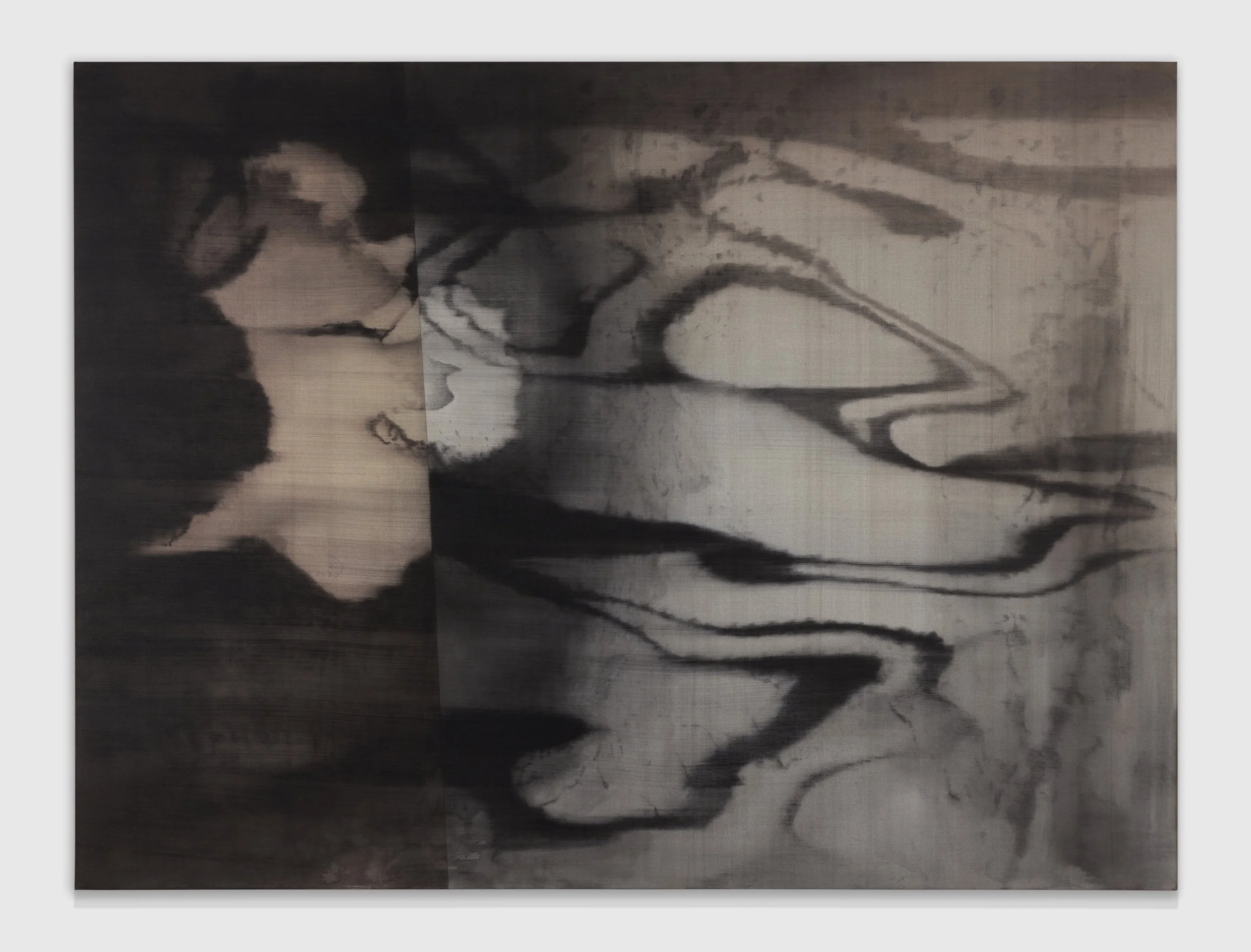 Liquid Nightshade, 2025
Charcoal, gesso, and oil on linen
62 x 82 inches
157.5 x 208.3 cm