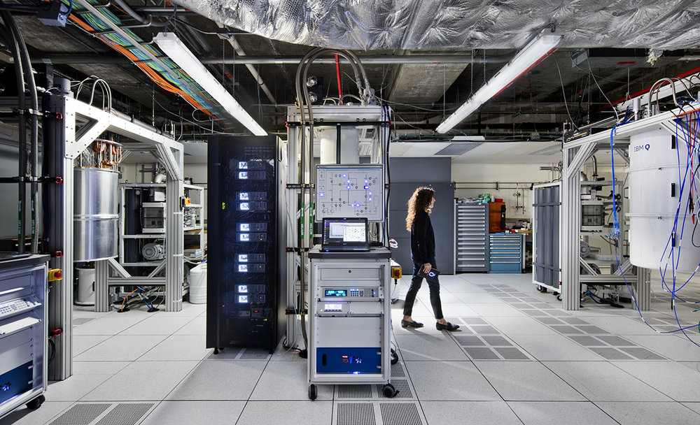 Inside the first IBM Q computation center, which announced cloud access to its 20 qubit processor in January 2019. (Credit: IBM/Connie Zhou)