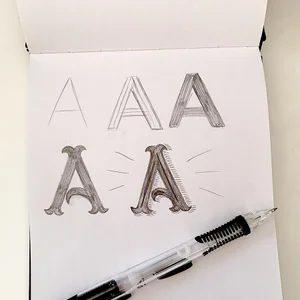 Learn To Draw the Letter A - Beginning Hand Lettering / Illustrator ...