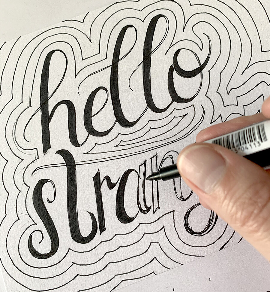 Beginning Brush Lettering Tutorial - Lettering Tutorial, Jennifer Hines /  Food Illustrator - Lettering Artist