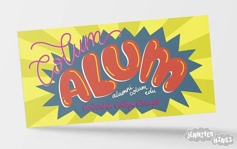 Custom Sticker Illustration - Lettering Illustration | Jennifer Hines ...