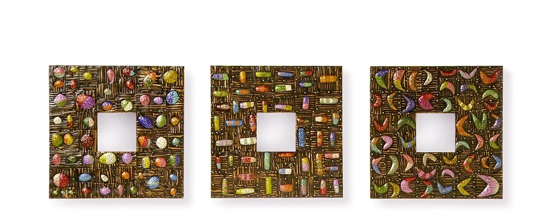 Mini Patchwork Mirror Triptych  -- [CURRENTLY UNAVAILABLE]