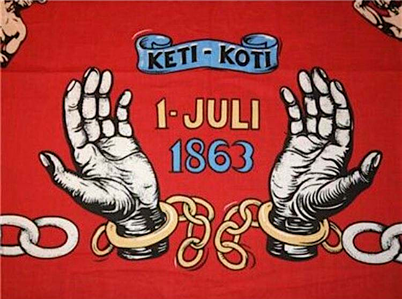 1er juillet : les anciennes colonies hollandaises des Antilles célèbrent l’abolition de l’esclavage