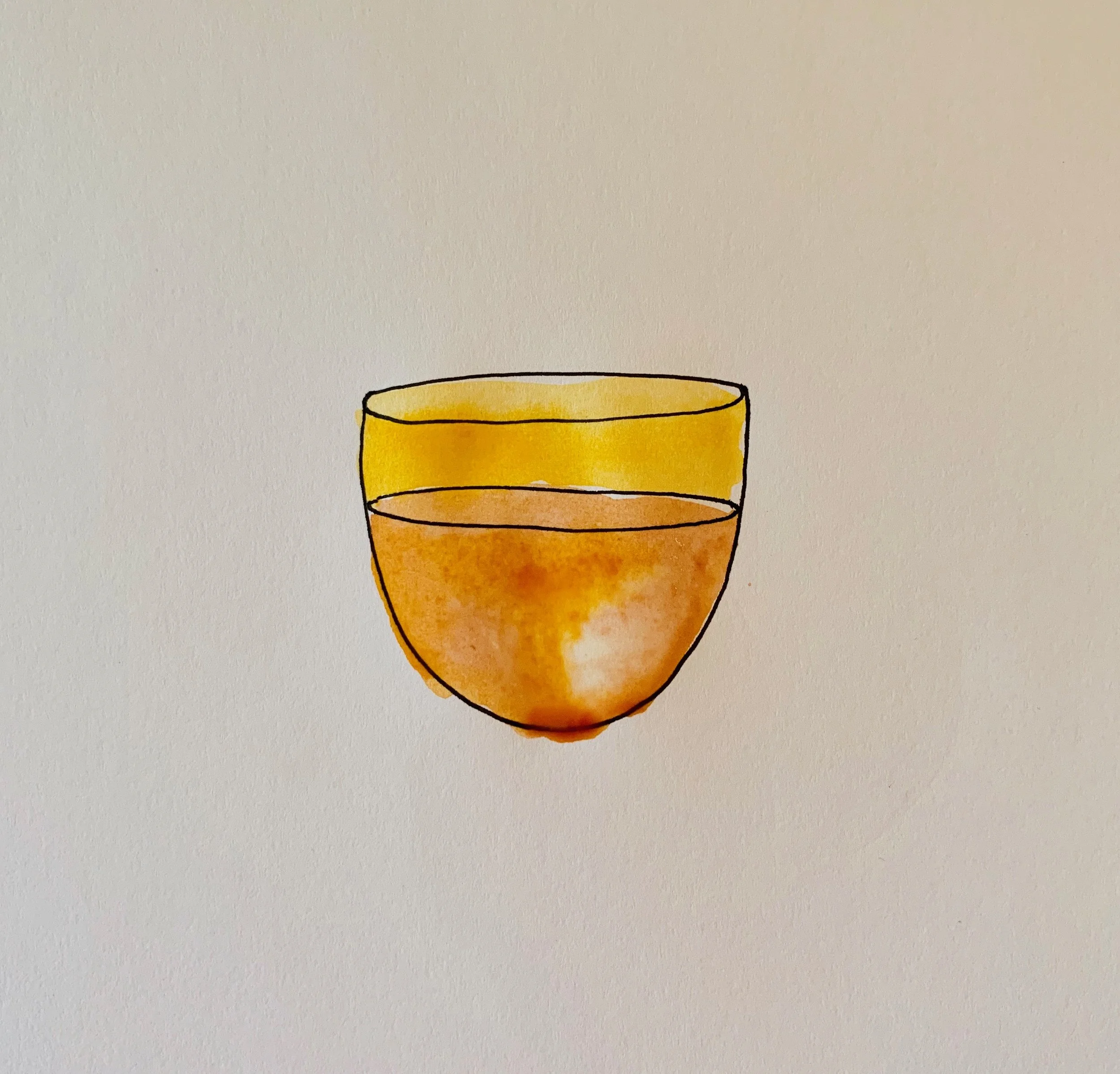 Bourbon in a Small Gold Glass