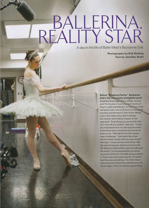   Ballerina, Reality Star  Pointe Magazine - July 2013 