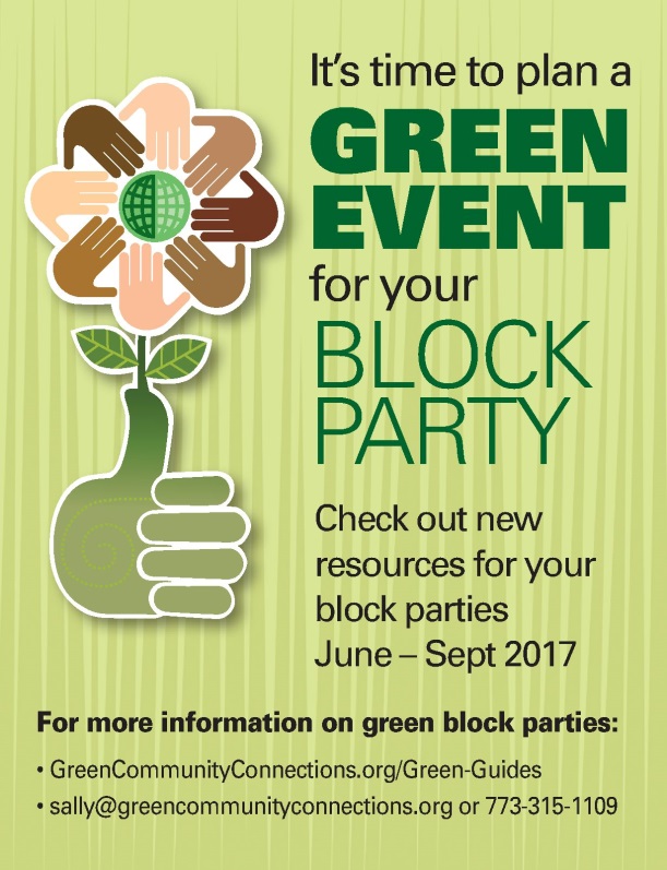 Poster for Green Block Parties