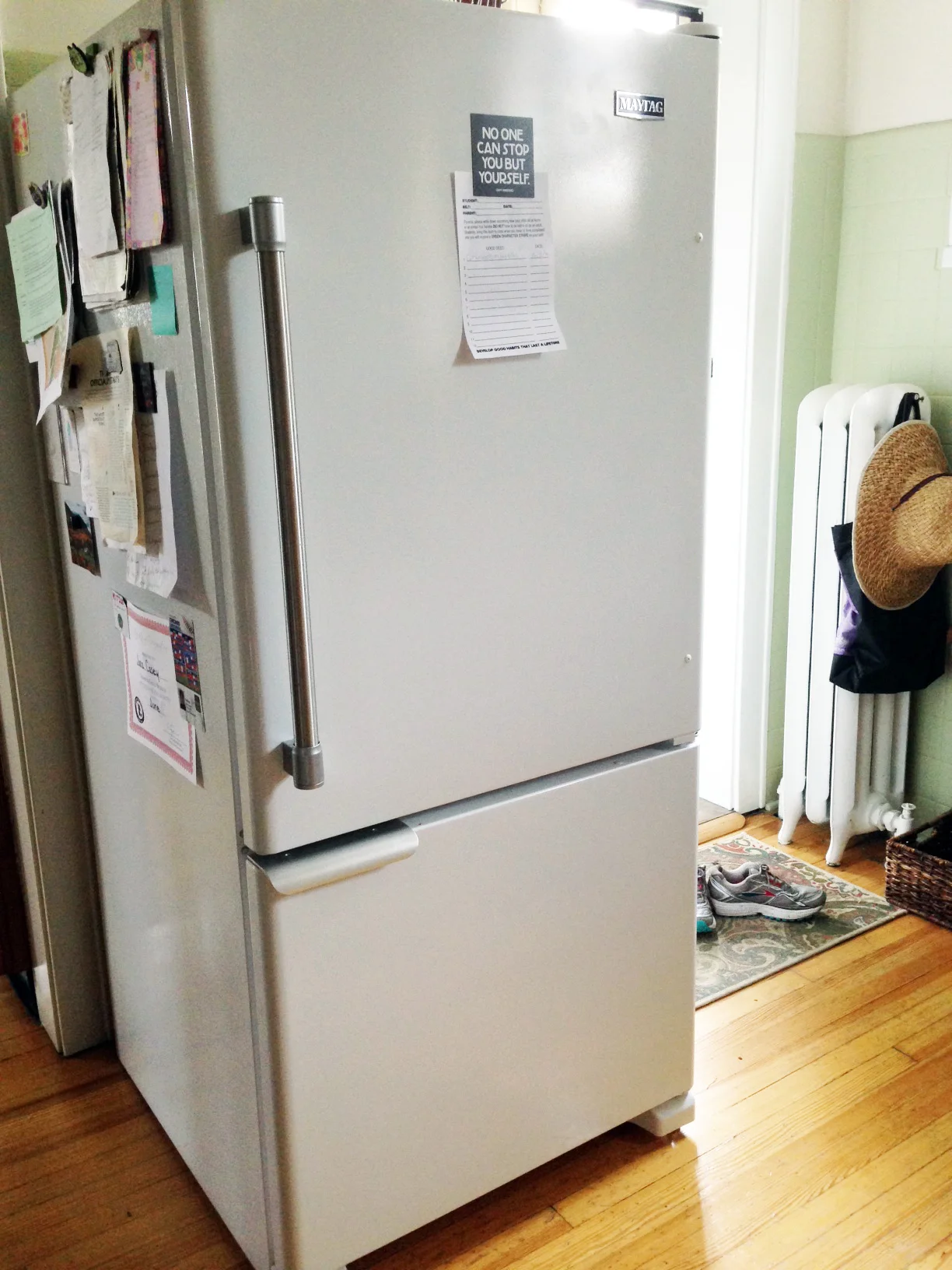 A more efficient refrigerator was fundamental in contributing to a drop in energy usage.
