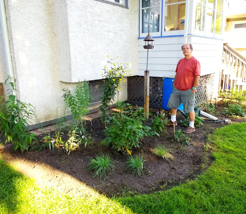 The Gill/Petkovsek family backyard bird garden is expanding, thanks to native trees, shrubs, and plants from local biannual sales sponsored by West Cook Wild Ones, among other non-profits.