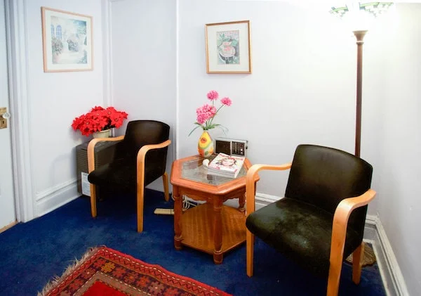 Dr. Ellen Carni office waiting area