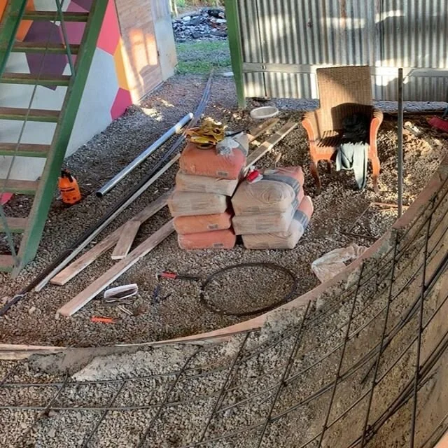 The skatepark of my dreams is ready for its first serious concrete pour! I&rsquo;ve dreamt of owning land in the tropics for over 5 years and now it&rsquo;s a reality. I&rsquo;m working my ass off and loving it. When I can schedule a concrete truck n