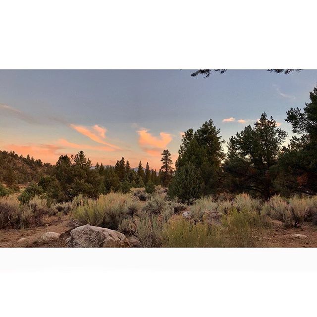 sunset view from Kennedy Meadows Campground #sequoianationalforest