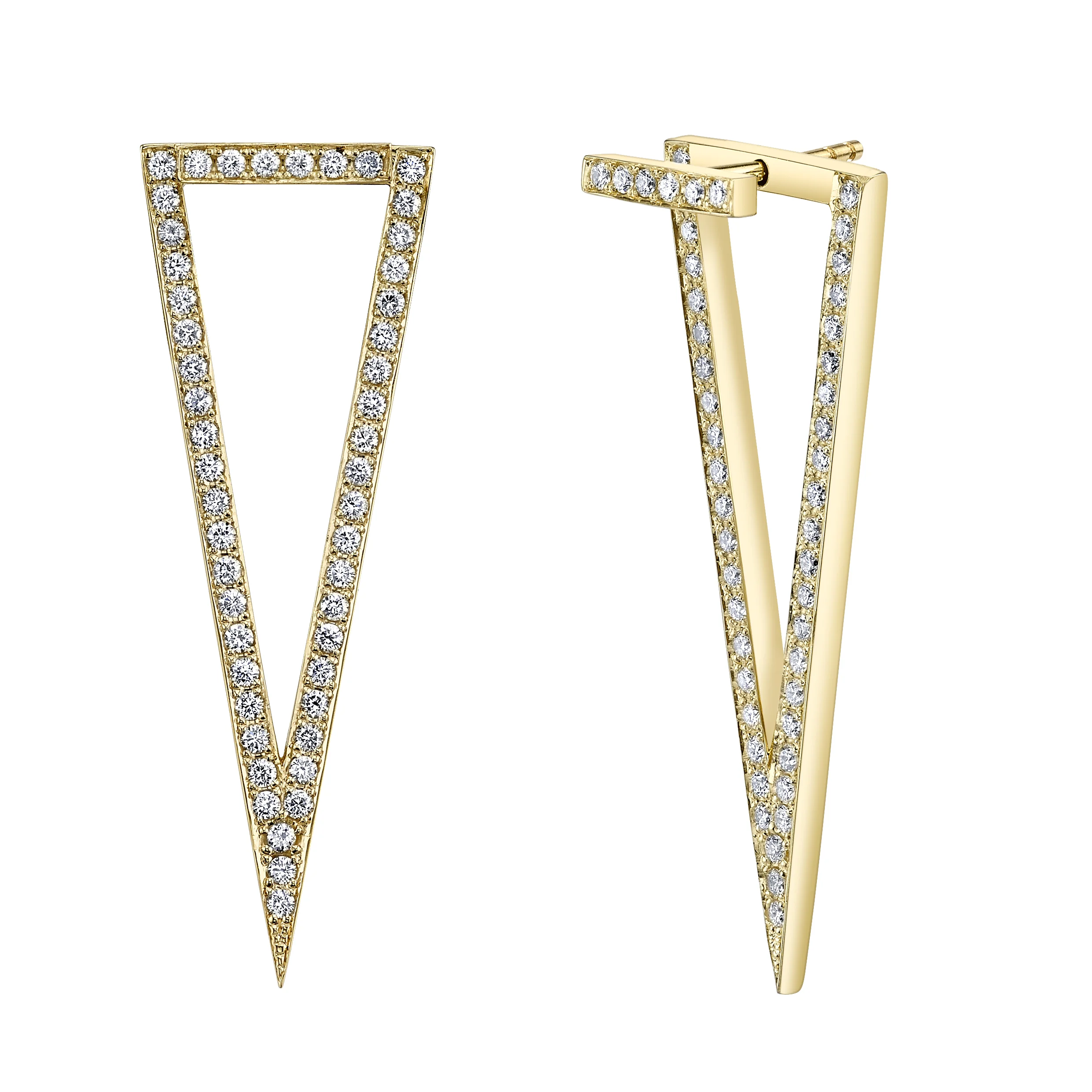Triangle Jacket Earring