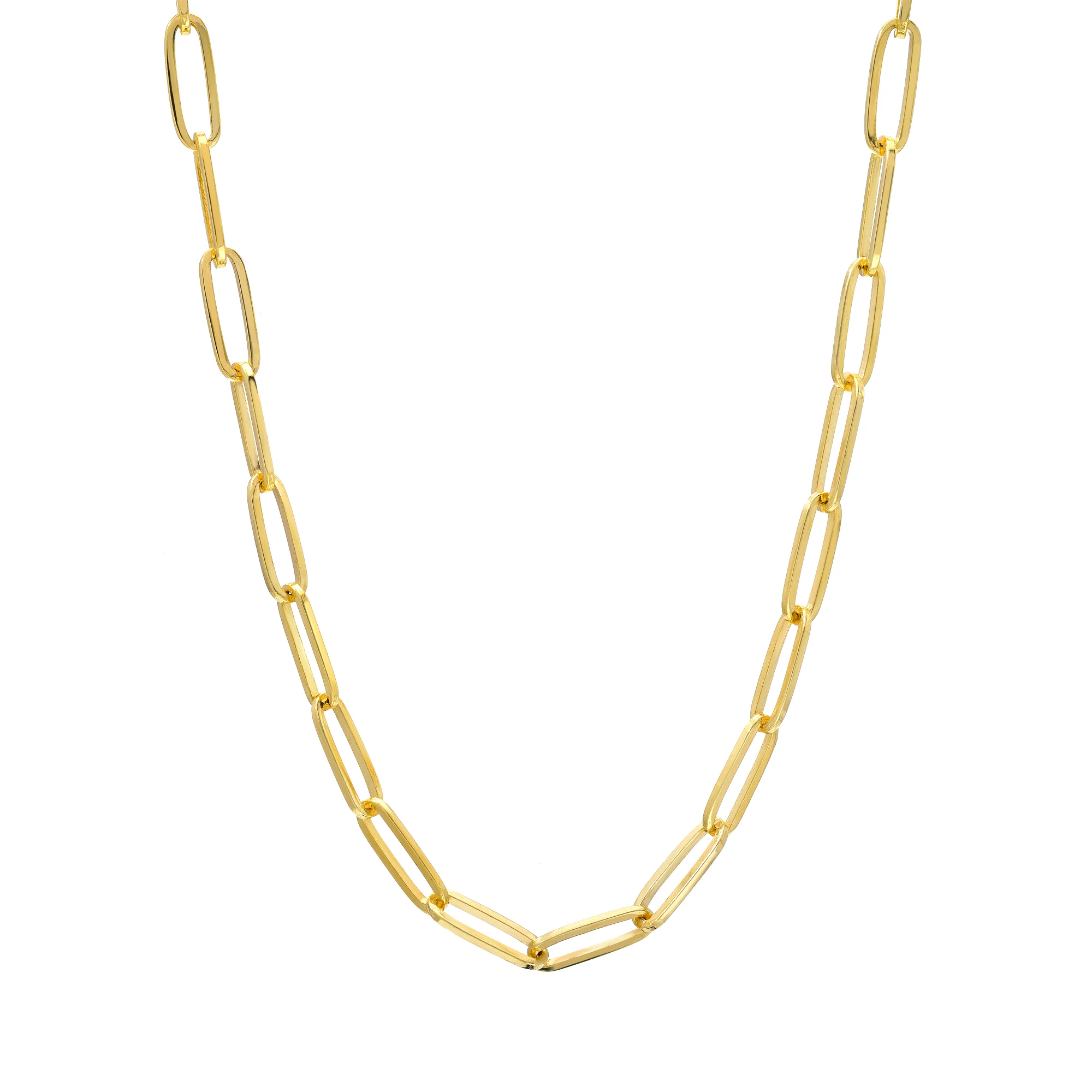 Small Paper Clip Chain Necklace