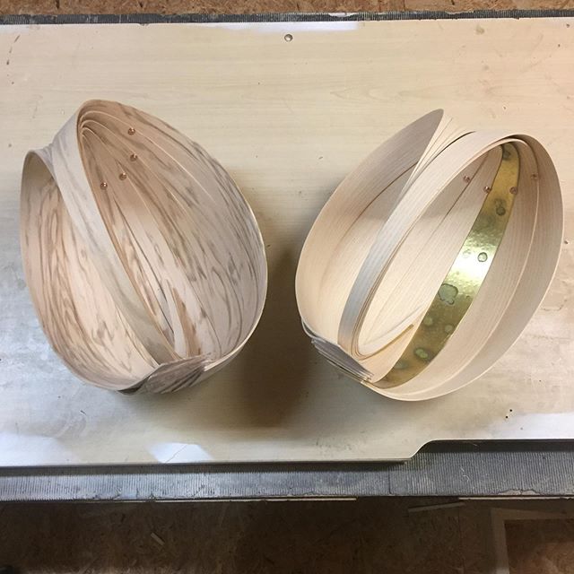 Two lovely trugs just sanded and ready to be oiled for @beautiful_useful_ next Sunday @gardenmuseum