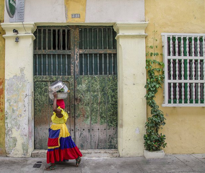 Palenquera Woman in Cartagena, Colombia - by ShonEjai