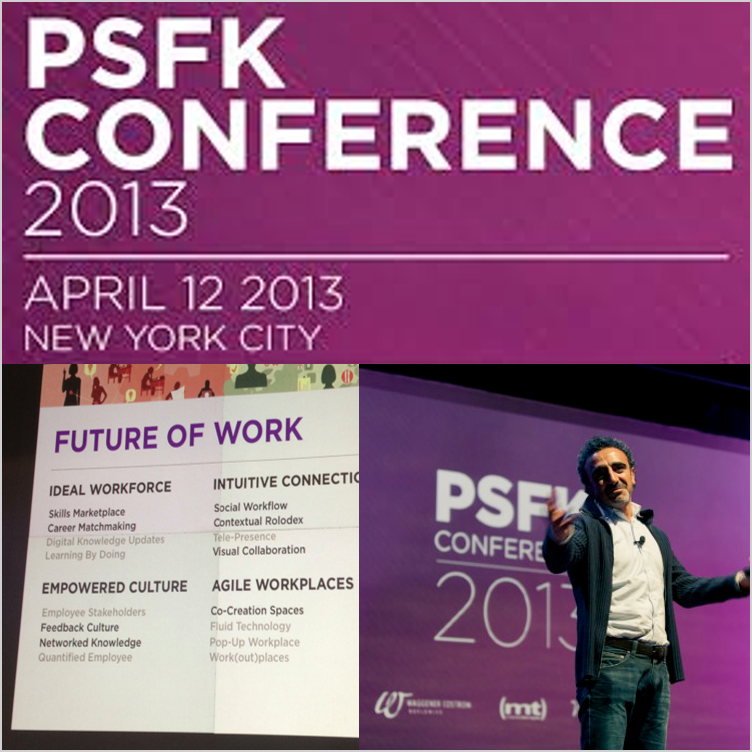 Participated in a panel discussion on the evolution of work and the impact of user-centric design, PSKF Conference New York, NY, Mar 2013