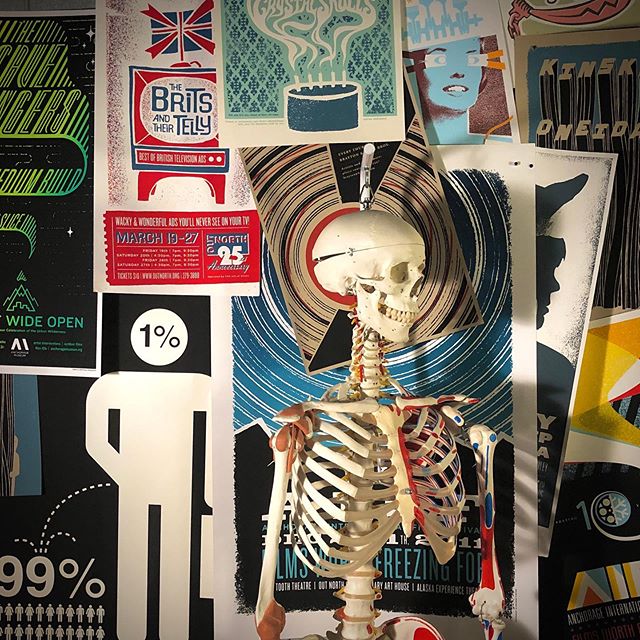 ** Halloween Open Studio this Thursday from 12 to 6 pm ** Trick-or-treat at our spot beneath the Alaska Experience Theater for a studio tour and a flash print sale featuring the phenomenal work of the previous owner, Craig Updegrove. He has departed.