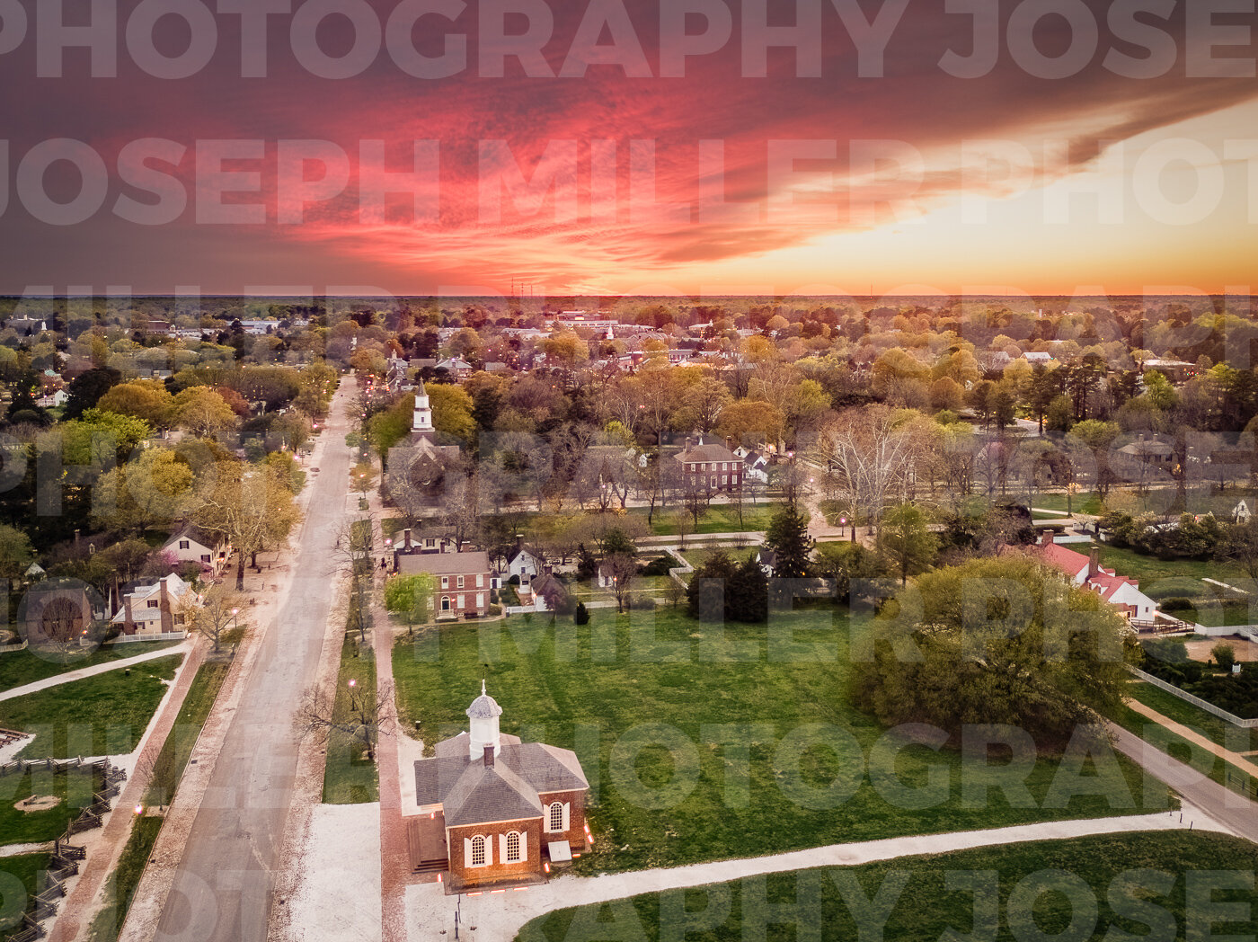 Colonial Williamsburg Sunset