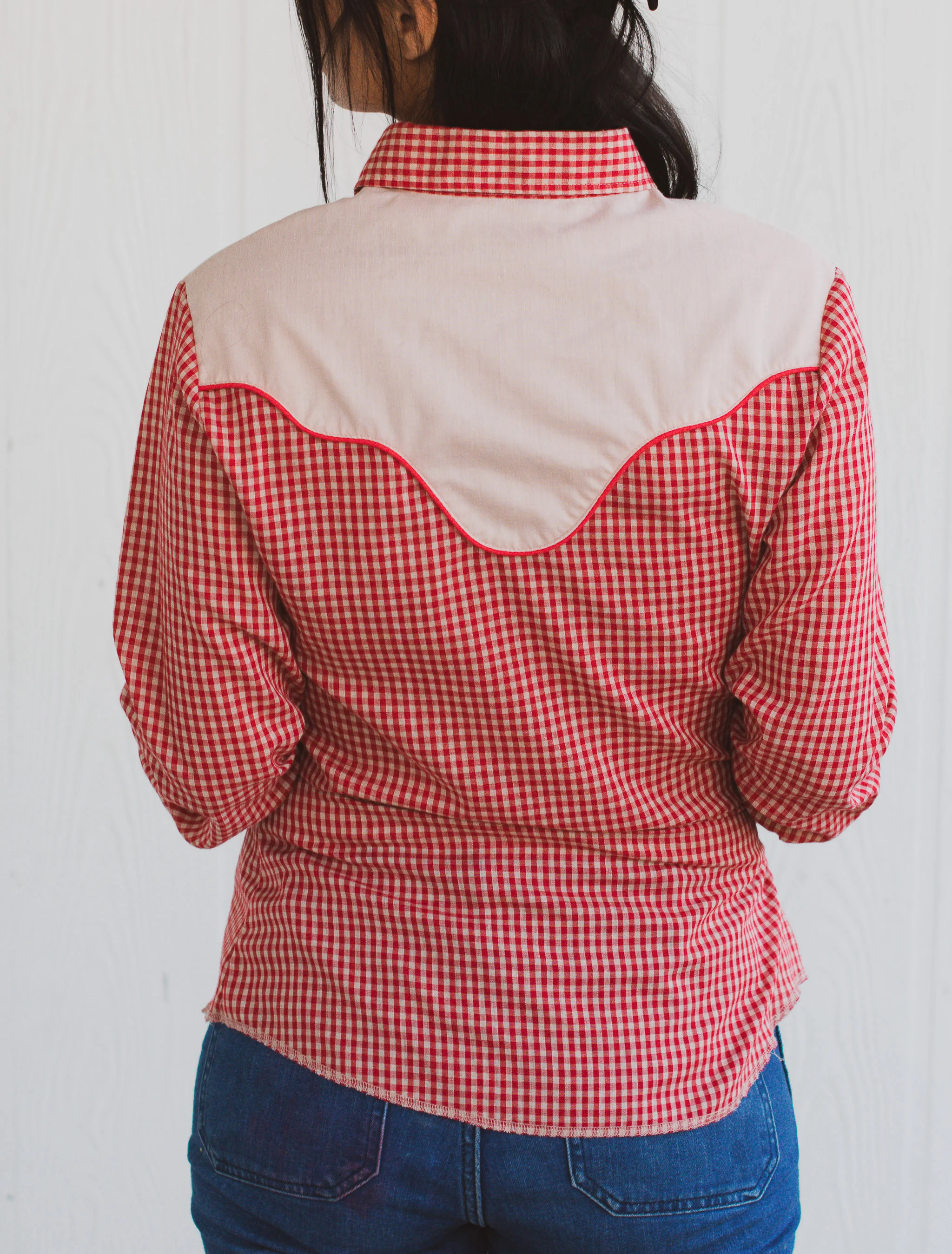 Vintage Wrangler Gingham Pinup Top