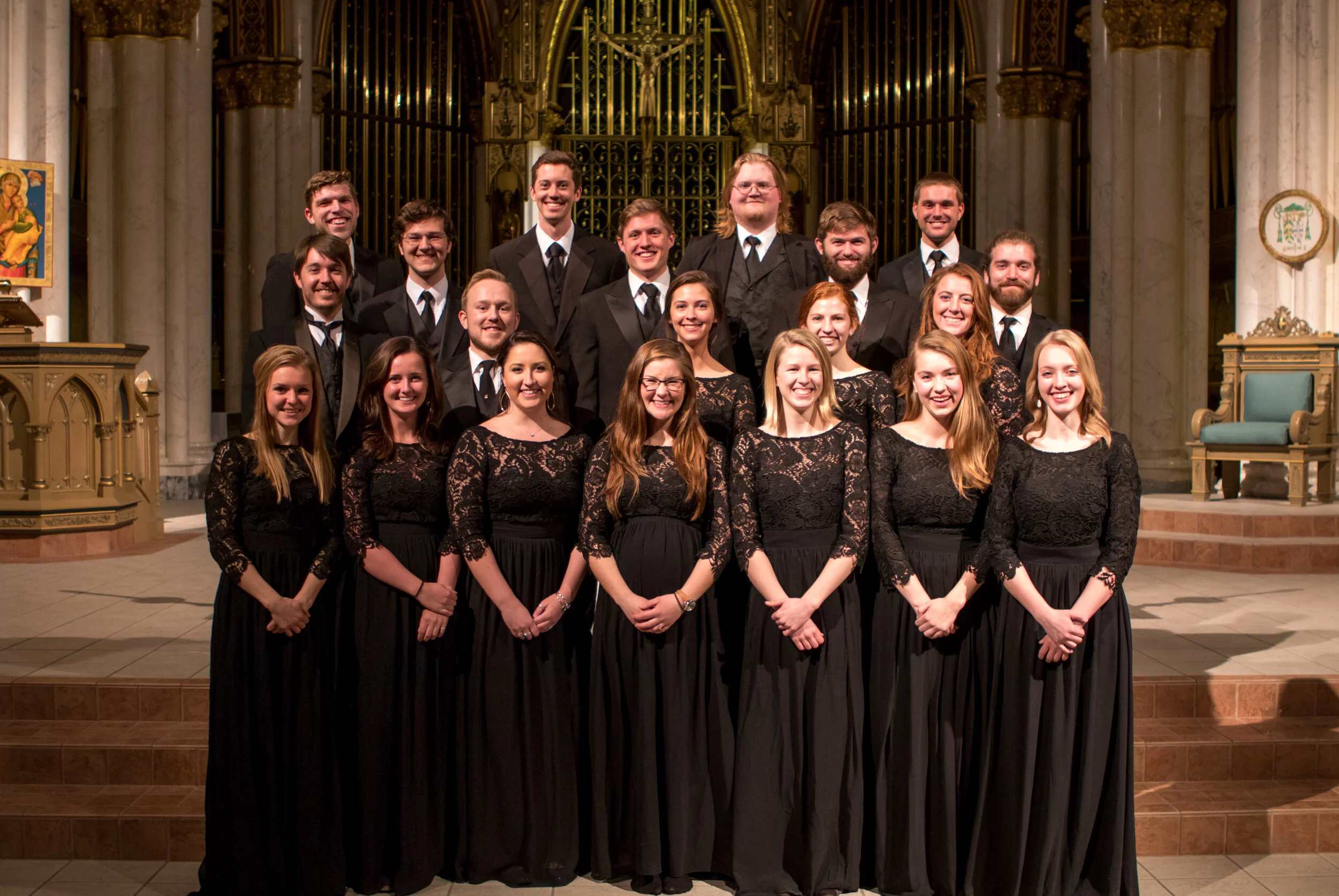 Roots in the Sky after a performance in the Cathedral of St. Helena, Winter 2016. 