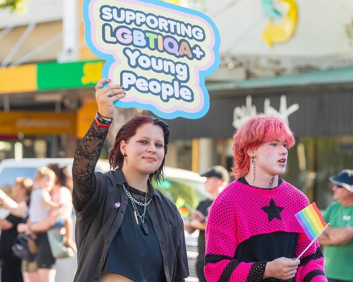 Loving this photo @alphabetsoupyouthgroup tagged us in from this year's parade! Thanks for sharing! 🤩🏳️&zwj;🌈

Don't forget to share your pictures and tag us #waggamardigras 📸

#waggamardigras #lgbt #gay #lgbtq #pride #lesbian #loveislove #queer 