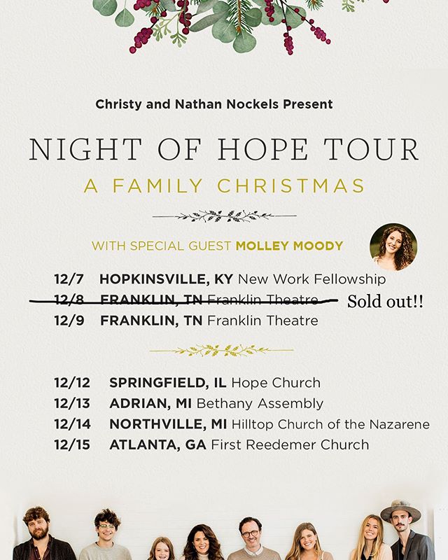 What are you doing the next couple of weekends? I would LOVE to see you at one of our Christmas shows!! It will be a peaceful 90ish minutes and a great way to make room in your heart for the beauty of Christmas. 🌟 Let me know if you have any questio